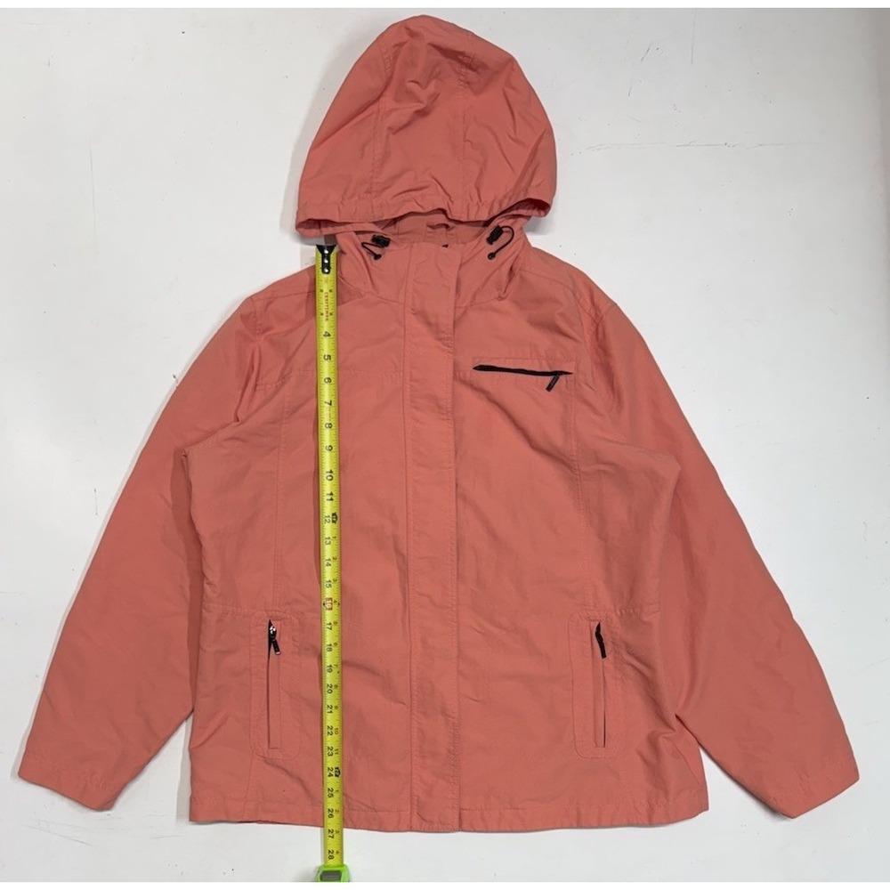 Eddie Bauer Water‎ Resistant Full Zip Hoodie Coral Women's XL Nylon